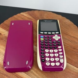 TI-84 Plus C Silver Edition Graphing Calculator Pink & White high school college